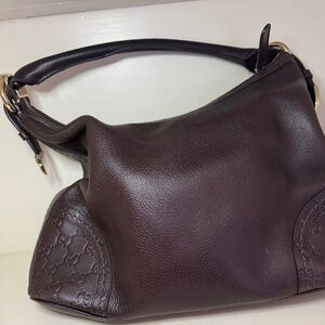 Gucci brown leather bag